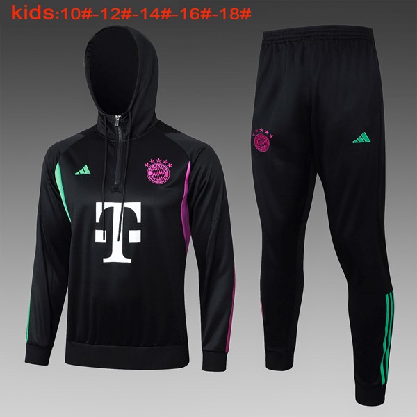 Kinder Hoodies Bayern München 2024 Schwarz 2